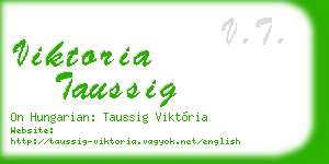 viktoria taussig business card